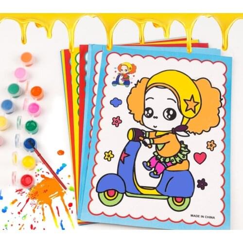 2 Colors DIY Portable Solid Paint Watercolor Painting Set Kids Educational Drawing Toys Stimulate Childrens Imagination 4.5