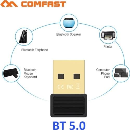 USB Bluetooth Adapters BT 5.0 USB Wireless Computer Adapter Audio Receiver Transmitter Dongles Laptop Earphone BLE Mini Sender