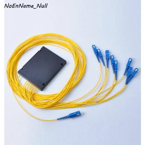 5PCS Fiber optic splitter SC UPC 1x8 PLC Splitter Fiber splitters sc pc Optical splitter pigtails with SC/UPC Connector
