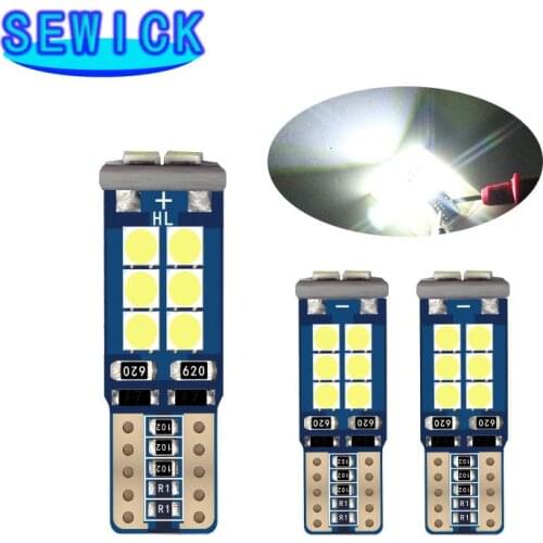 500Pcs Car 12V T10 Canbus 16SMD 3030 No Error 168 W5W Turn Side License Plate Light Parking Clearance Bulbs wholesale