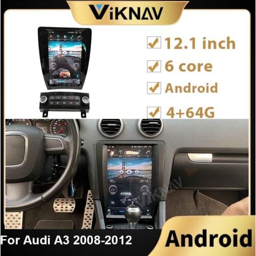 Android 2 din car radio DVD Multimedia Player For Audi A3 2008 2009 2010 2011 2012 Car GPS Navigation head unit Stereo receiver
