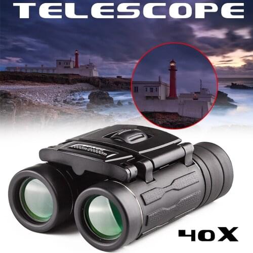 40X22 HD Powerful Compact Zoom Binoculars 2000M Long Range Folding Mini Telescope For Hunting Outdoor Camping Travel Concert