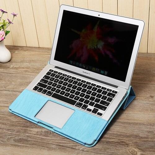Laptop Case for MacBook Pro Air 15.4 13.3 13 12 11 PU Leather Sleeve Detachable Notebook Cover with Small Charging Bag Funda