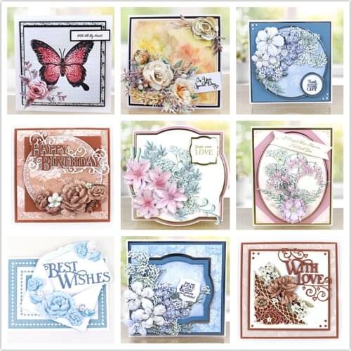 Flowers Butterfly Leaves Birdcage Metal Cutting Dies for Scrapbooking New 2019 Cutting Embossing Stencils Paper Craft