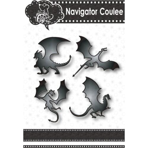 Dragon cutting mold metal template DIY scrapbook photo album decoration card making creative embossing molding 2021