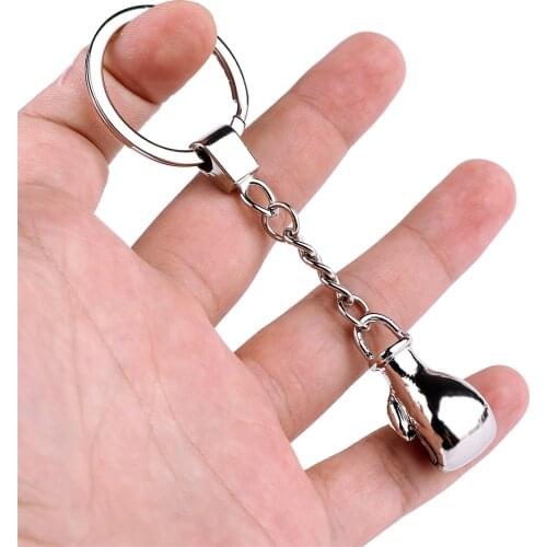 1PC Exquisite Boxing Glove Key Chain Creative Keychain Mini Boxing Gloves Key Ring Metal Keyfob Cute Unisex key Jewelry Gift
