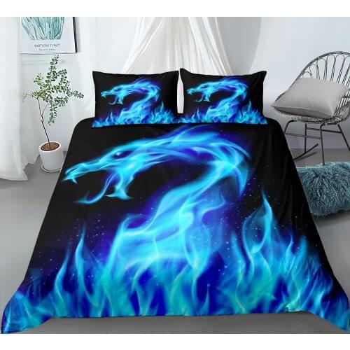 Fire of dragon bedding set single twin double queen king cal king size bed linen set