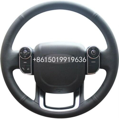 DIY Top Leather Steering Wheel Cover For Land Rover Range Rover 2014-15