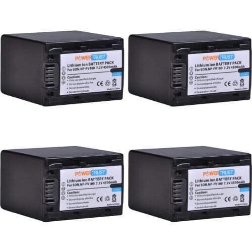 1Pc 4500mAh NP-FV100 NPFV100 NP FV100 FV100 Li-ion Battery for Sony DCR-DVD103 XR100 HDR-XR550/E HDR-XR350/E HDR-XR150/E Camera