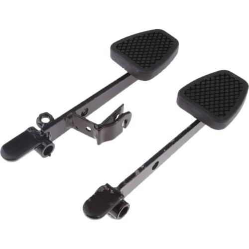 2 Pieces Black Brake & Throttle Pedal Peg Set for Go Kart