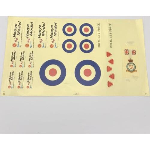 Sticker Decal for DIY Radio Controlled RC Model Plane