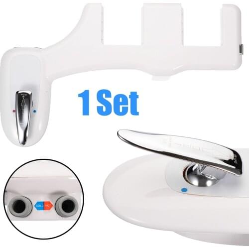 Toilet Seat Attachment Hot /Cold Water Non-Electric Bidet Toilet Seat Attachment Self-Cleaning Supplies