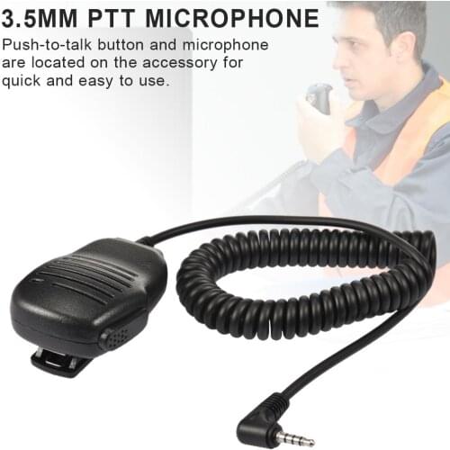 Rainproof Shoulder 3.5mm PTT Microphone PTT Remote Speaker 1pin For Yaesu / Vertex VX-1R / 2R 3R 5R 150 160 180 210 210A 2-Way R