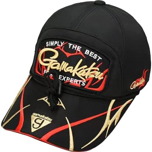 Gamakstsu New Mens Hunting Fishing Trucker Hat Adjustable Cap Fly Fishing Gifts Sun Protection Fishing Cap