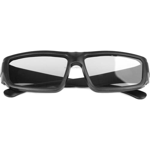 New Circular Polarized Passive 3D Stereo Glasses Black H4 For TV Real D 3D Cinemas