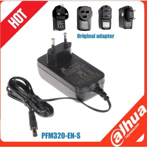 Original Dahua 12V 2A Power supply PFM320 for IP camera 12V 2A Power supply for door phone Dahua 12V 2A Power supply for XVR NVR