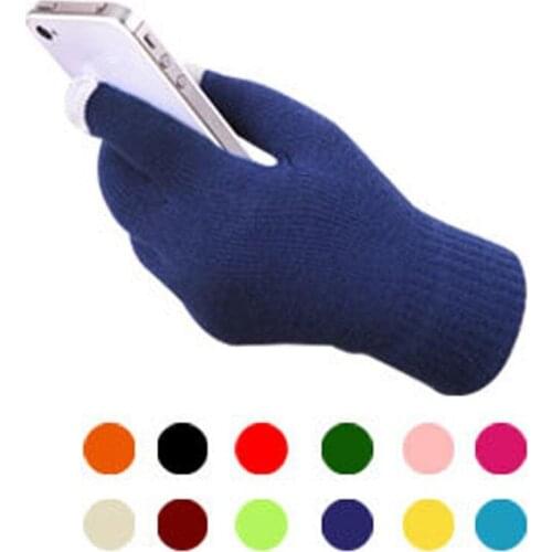 Bicycle Men Riding Bike Sports Outdoor Cycling Gloves Windproof Warm Mittens Resistance Women Knitted Touched Screen Mittens