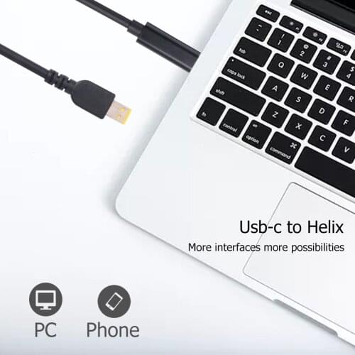 Extension Converter Adapter Coupler USB Type C Female to DC Connector PD Fast Charger Adapter for ThinkPad 10 Helix