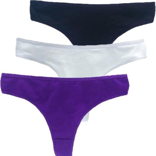 Sexy Underwear Womens Briefs Sexy Lingerie Seamless Thong G string Ladies Cotton Panties Solid Color Panty Soft Underpants