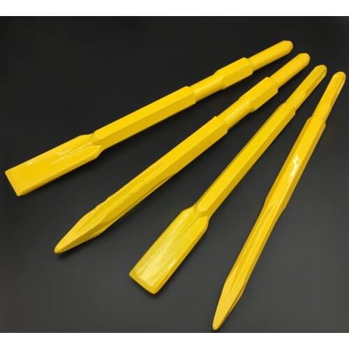 Square Handle Two Pits and Two Slots Drill Bits Pointed Hexagonal Chisel Strong Tools Drilling Cutter Spade 4 Types Accessories