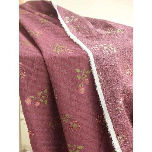 Japan and South Korea garden flower pure cotton poplin sewing cloth DIY skirt making bedding quilt home fabric