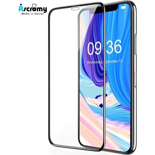 For iPhone 12 Pro Xs Max Screen Protector 5D Full Cover 9H Tempered Glass Screen Protector For iPhone X S XR 8 Plus 7 6 6S Vitre
