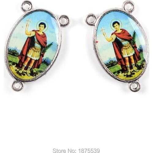 San Espedito Rosary Center Medal For Men