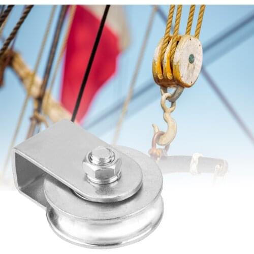 0.3 Tons Pulley Block Loading Single Swivel Pulley Roller Lifting Wheel for Wire Rope Pulley Block Wheel Loading in stock