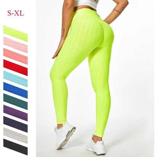 12 Colors! Fashion Jacquard High Waist Leggings Hotter Sale Women Fitness Pants PUSH-UP Work Out Yoga Leggings Female