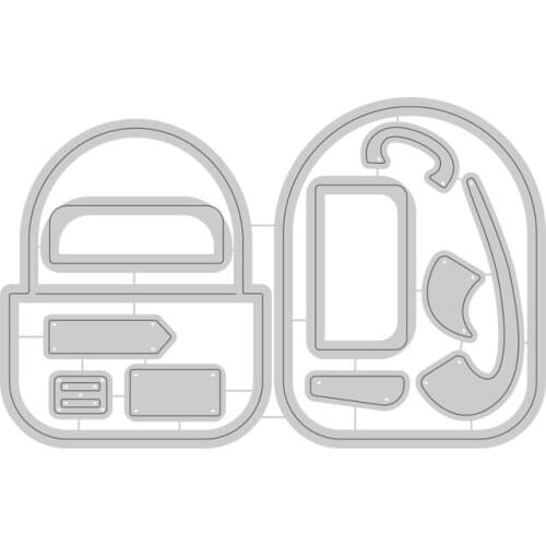 2021 AliliArts Metal Cutting Dies School bag diy Scrapbooking Photo Album Decorative Embossing PaperCard Crafts Die