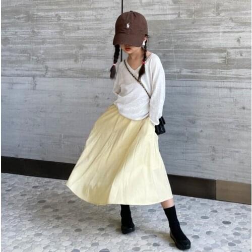 2021 Korean style girls skirt spring fashion girls skirt 4-9t A604