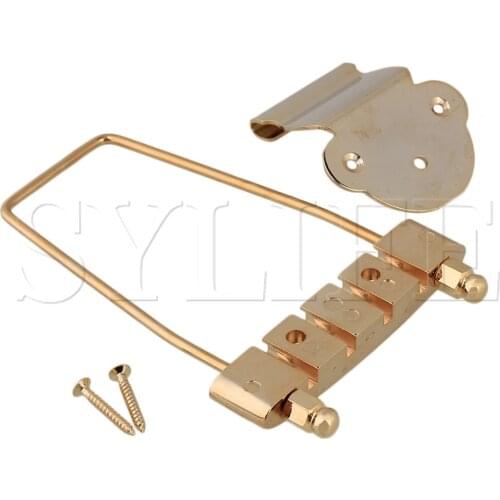 GOLDEN Deluxe 4 String Bass Trapeze Tailpiece 15mm / Open Frame
