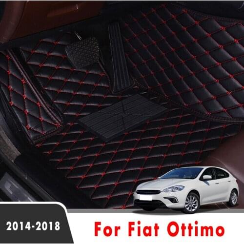 Car Floor Mats For Fiat Ottimo 2018 2017 2016 2015 2014 Auto Interiors Accessories Leather Pad Heel Foot Mat Pedal Rugs Covers