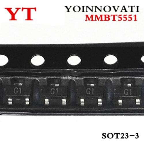 3000pcs/lot MMBT5551 2N5551 G1 0.6A/180V NPN SMD SOT23 IC Best quality