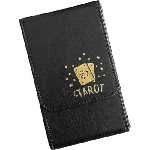 Capacity Tarots Card Box PU Leather Tarots Case Container Board Game Card Sleeve 62KF