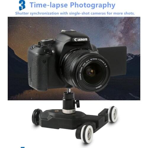 KMALERC Electric Smart Desktop Slide Photographic Camera Video Shoot Remote Control Car Suitable for SLR GOPRO Phone