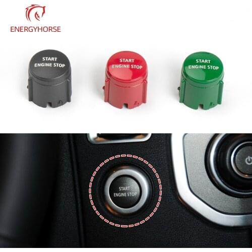 Car Start Stop Engine Button Switch Cover One-key Start Button Engine Ignition Switch Cover For Land Range Rover Discovery 4
