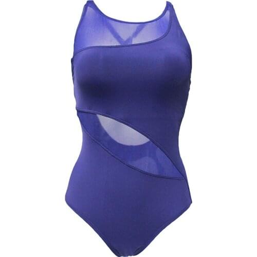 Cross-Border Triangle Conjoined Swimwear Womens Foreign Trade in Europe and America Backless Swimsuit Solid Color Lady Islamic