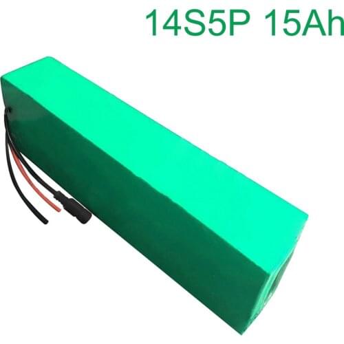 52V 15Ah 14S5P 18650 Li-ion Battery Pack E-Bike Ebike electric bicycle 280*100*70mm