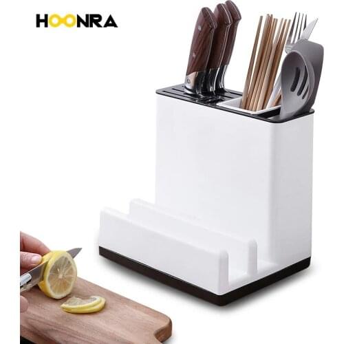 HOONRA Multifunction Storage Rack Cutting board Organizier Cookware Storage Shelf Cutlery Drainer Pot Lid Rack