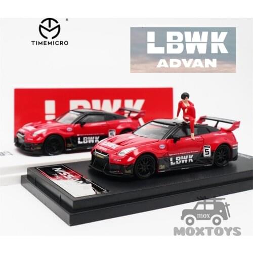 Pre-order TimeMicro 1:64 LBWK Nissan GTR R35 LB 3.0 Advan Diecast Model Car