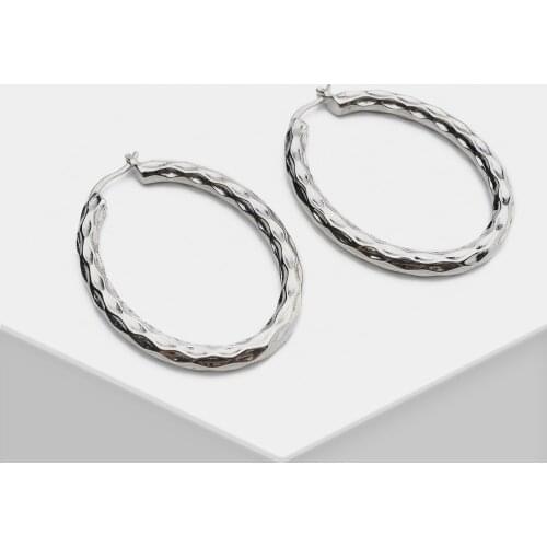 H9 Amorita Boutique Trendy Circle Oval Earrings For Party Women Girl Gift Hoop Earrings Geometric Earrings