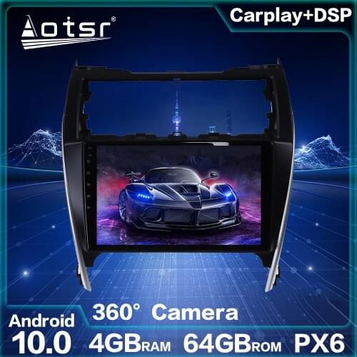 Multi-DVD For Toyota Camry 2012+ DSP Car GPS Navigation Unit Android 10.0 4GB 64GB PX6 Auto Stereo Head Unit Multimedia Player