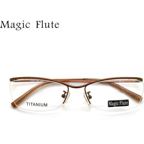 New Arrival titanium light optical frames eyeglasses Half frame for men or women fashion prescription eyewear 152982