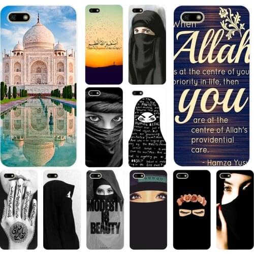 128H Muslim Girl al Islam Soft Silicone Tpu Cover Case for huawei Honor 7a pro 7x play case