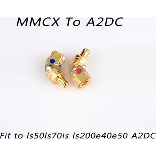 Pair Headphone Plug for ER4SR ER4XR ER2XR ER2SE ER3XR ER3SE MMCX Male to MMCX Female Converter Adapter