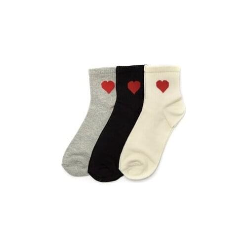 Multicolour Pattern-Knitted Çorap-9 Double Cotton Socks-White-Gray-Black Color-Quality-Made in Turkey