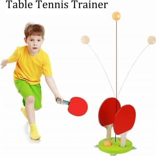 96cm Adjustable Table Tennis Trainer Set Children Rebound Elastic Flexible Shaft Outdoor Table Tennis Training Equipment For Kid