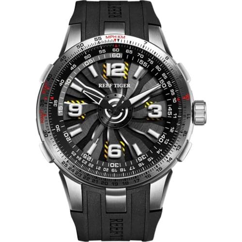 Reef Tiger luxury wrist watch for men,mens automatic mechanical watches man sport wristwatch waterproof clock Switzerland reloj