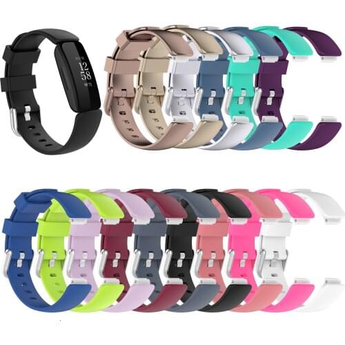 Silicone wrist strap for Fitbit inspire 2 smart watch accessories replacement soft wristband for fitbit inspire2 bracelet loop